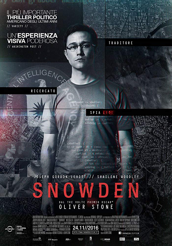 Snowden (2016) สโนว์เดน อัจฉริยะจารกรรมเขย่ามหาอำนาจ